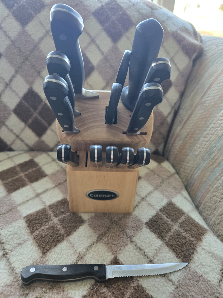 Cuisinart Knife Block Set with Extra Bread Knife
