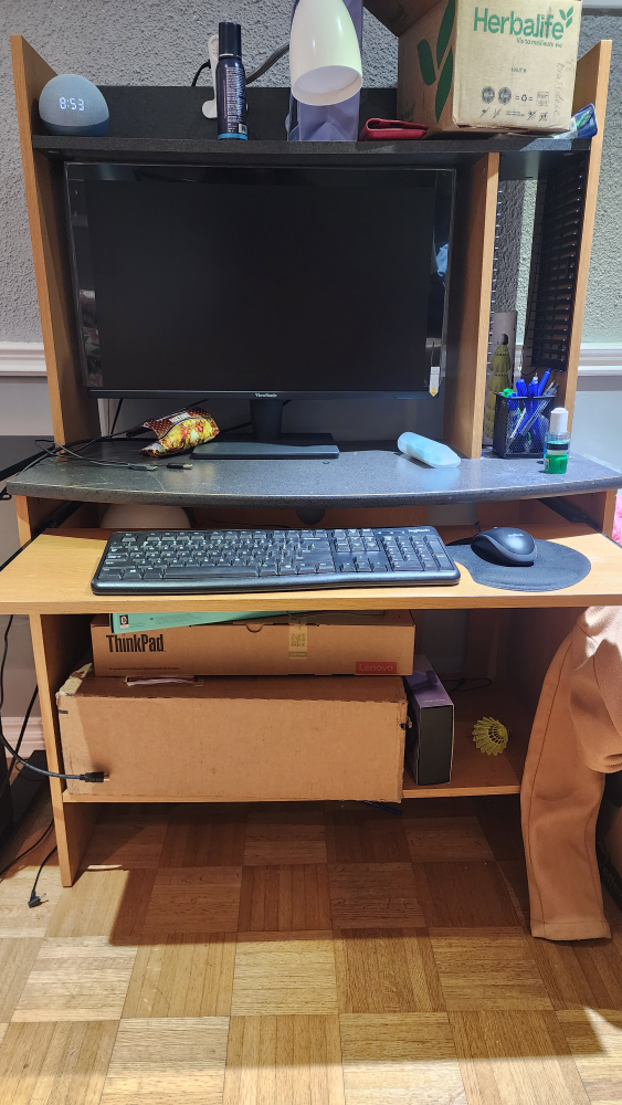 Computer Desk with Monitor Stand
