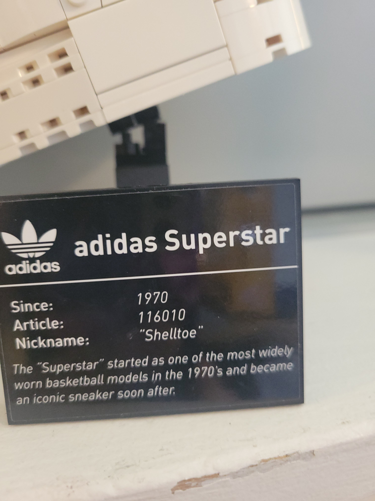LEGO Adidas Superstar Sneaker Building Kit - photo 2