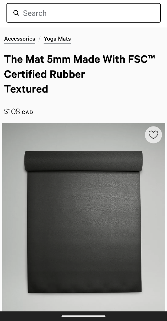 Exercise / Yoga Mat - Black