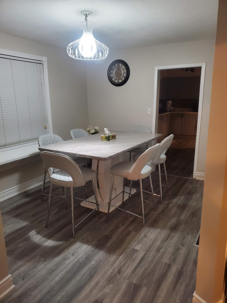 Modern 6-Piece Dining Set with Marble Top - photo 2