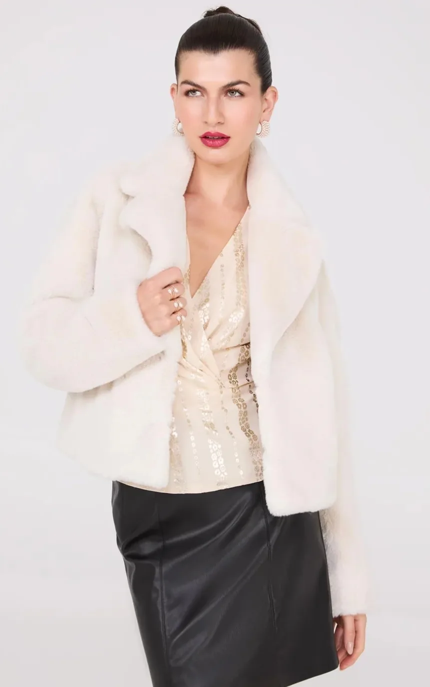 Ladies Faux Fur Coat image indicator(4)