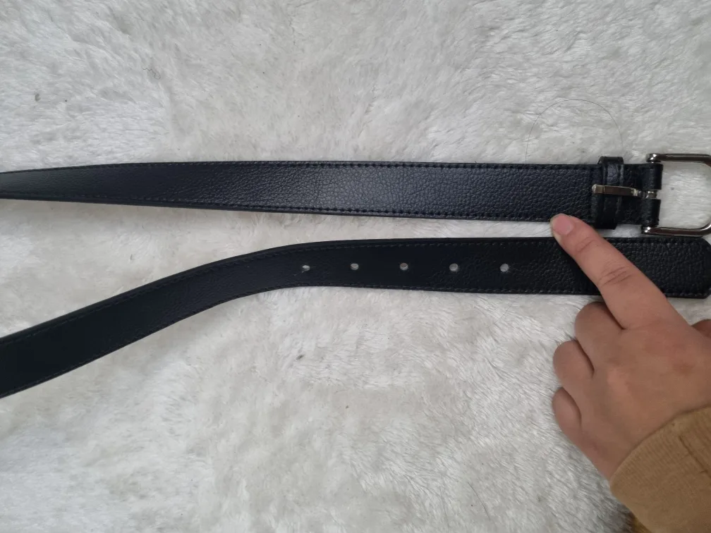 H&M Black Leather Belt - Men's Size Medium
