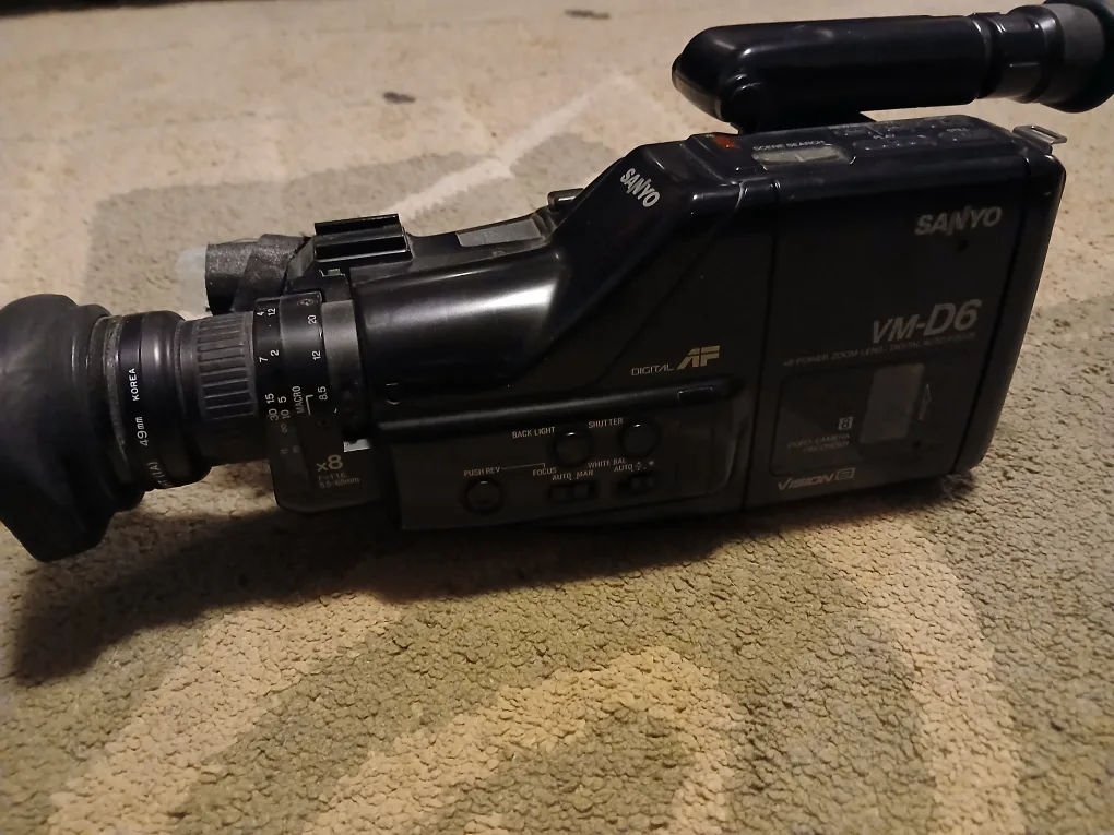 Vintage Sanyo VM-D6 Video Camera 🍀 image indicator(2)