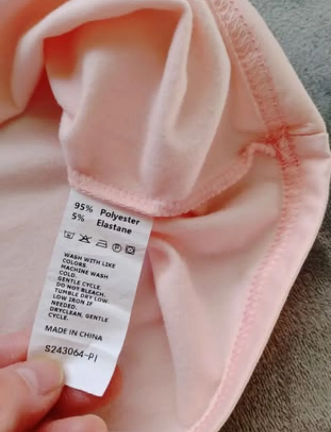 Women's Pink Fleece Lined Long Sleeve Crew Neck Top Size Small image indicator(4)