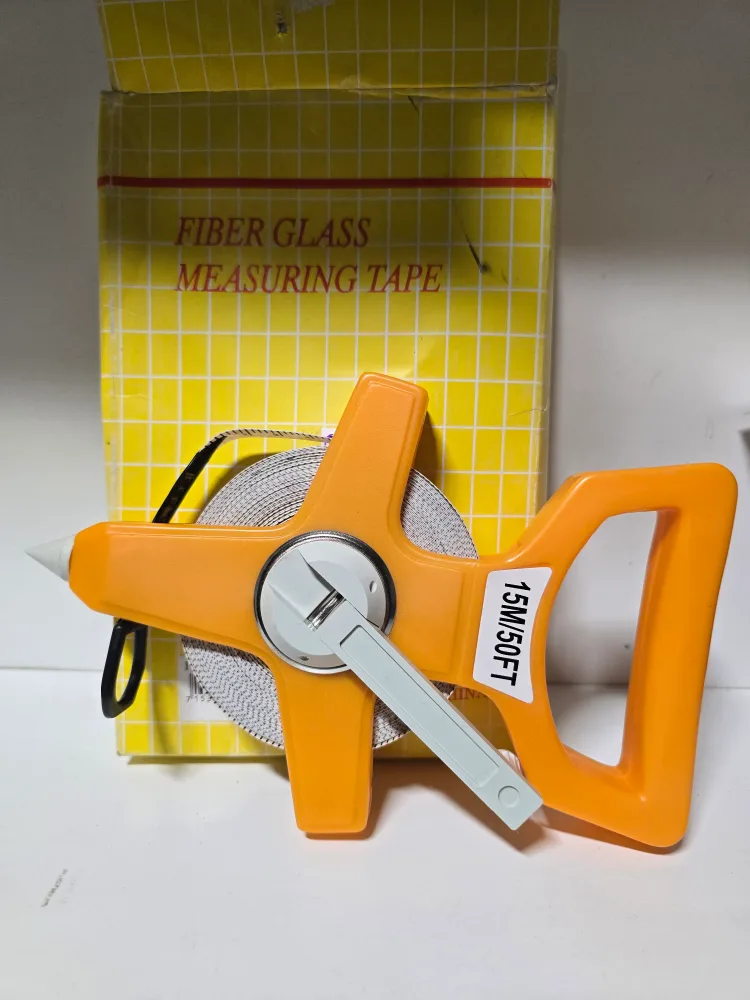 Fiberglass Measuring Tape - 15m/50ft - Orange & Red thumbnail