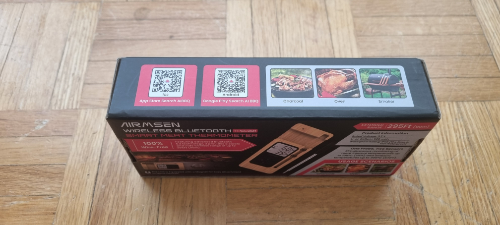 AIRMSEN Wireless Bluetooth Smart Meat Thermometer - photo 2