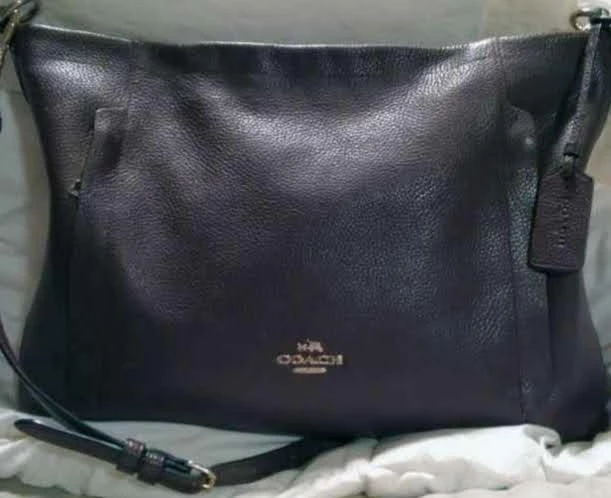 Plum Color Leather COACH Purse