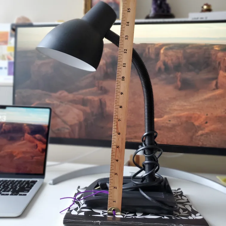 🧡 Black Desk Lamp with Flexible Gooseneck image indicator(6)