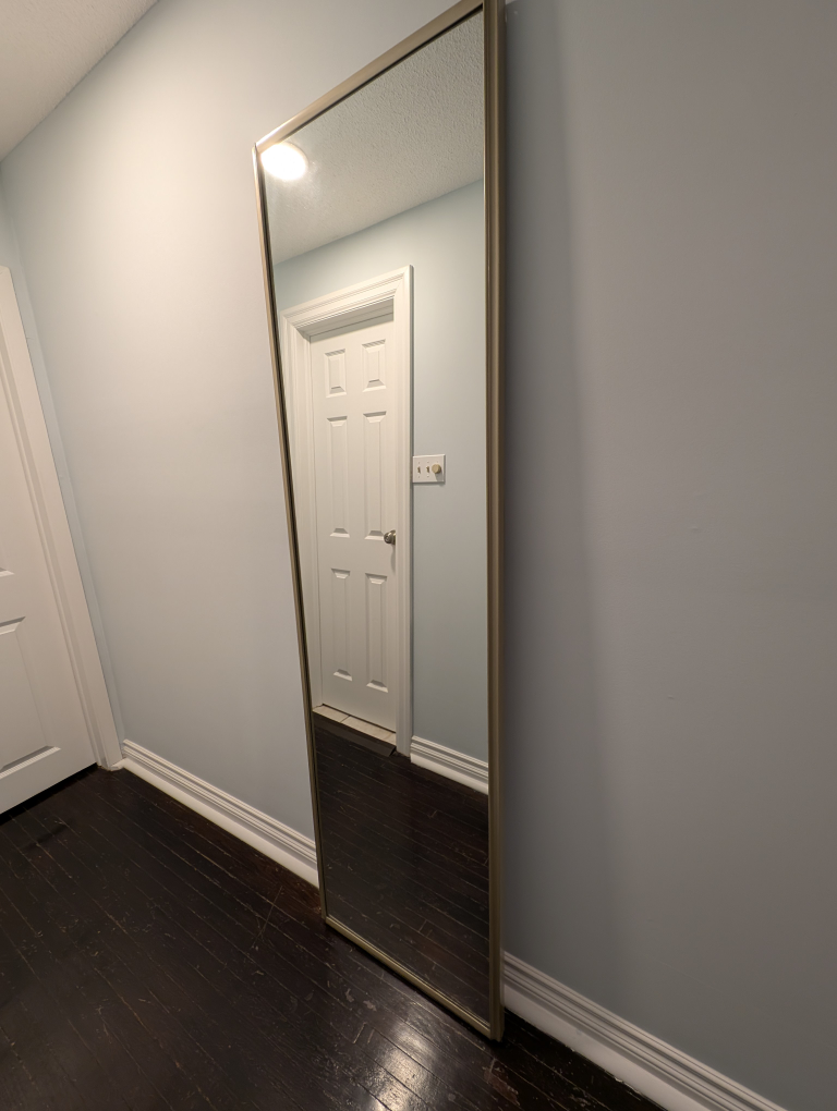 Full-Length Floor Mirror - Gold Frame - photo 2