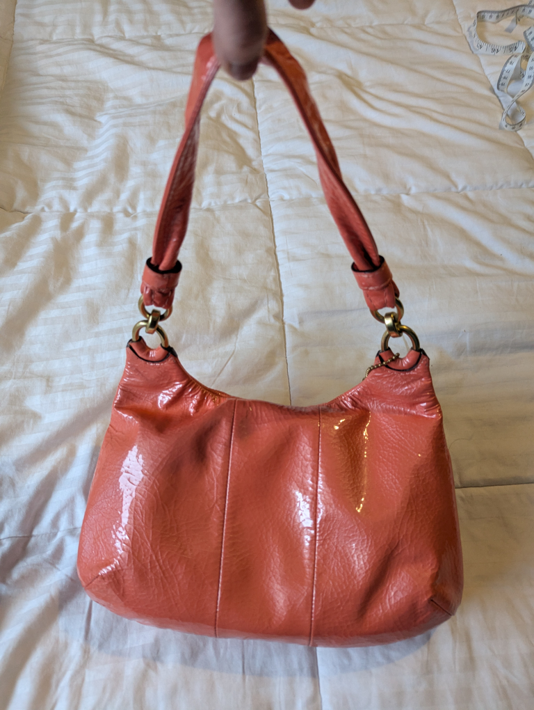 Coach Kristin Coral Patent Leather Shoulder Bag - photo 3