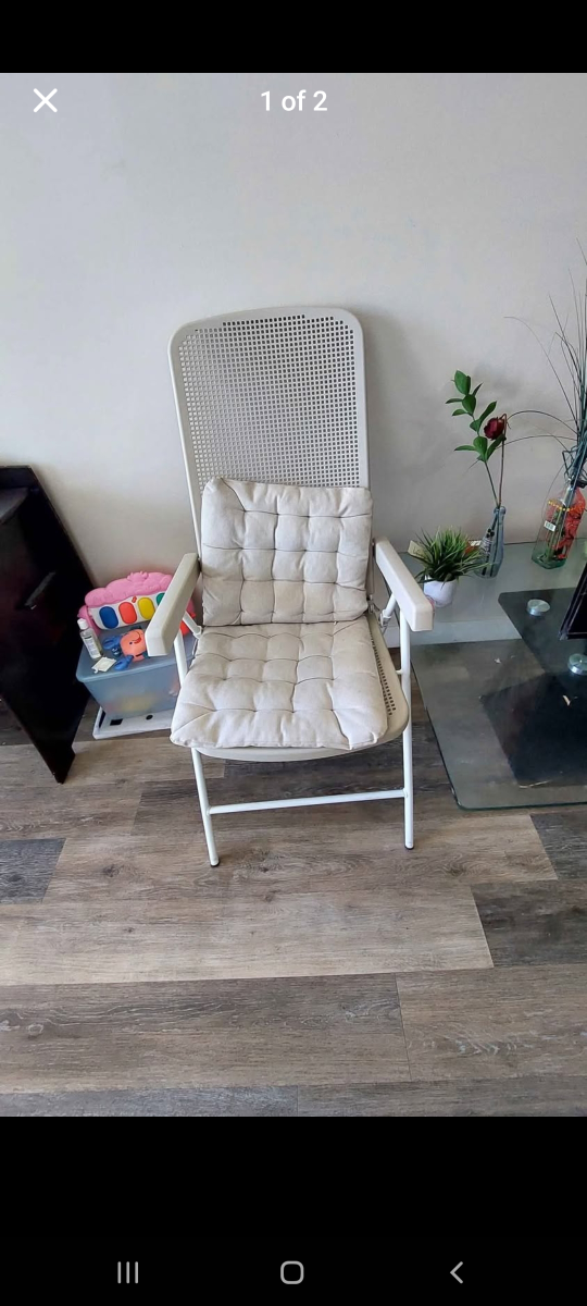 Folding Patio Chair with Cushion - photo 2