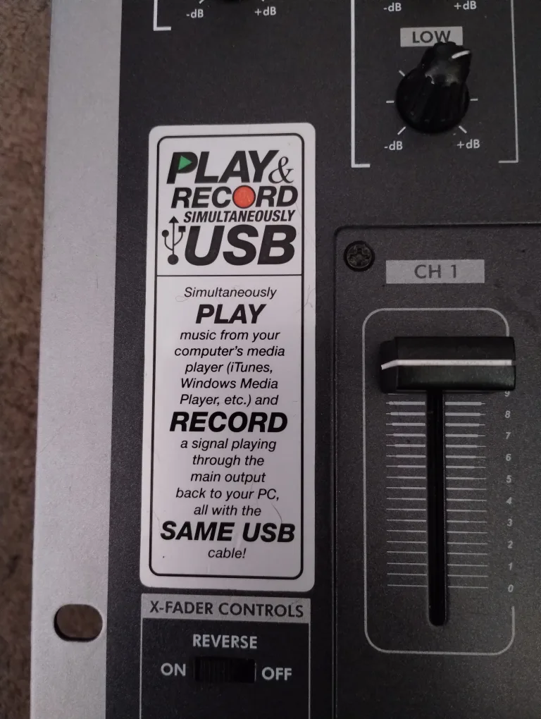 Gemini PS-626USB Professional DJ Mixer image indicator(3)