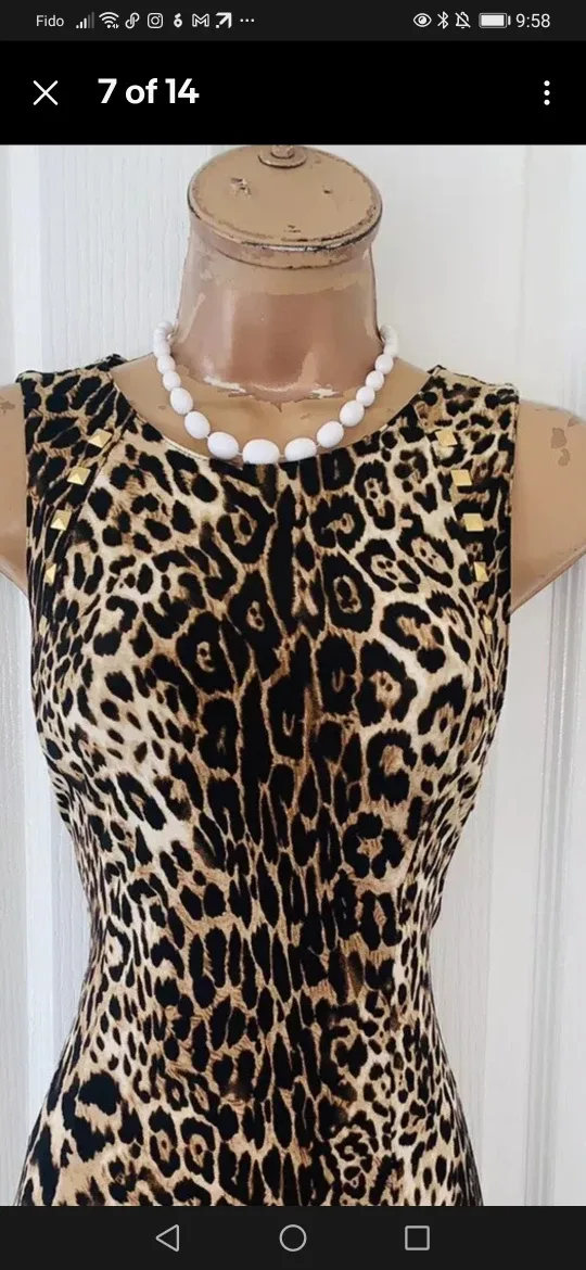 Joseph ribkoff s12 Stunning Leopard Print Maxi Dress image indicator(4)