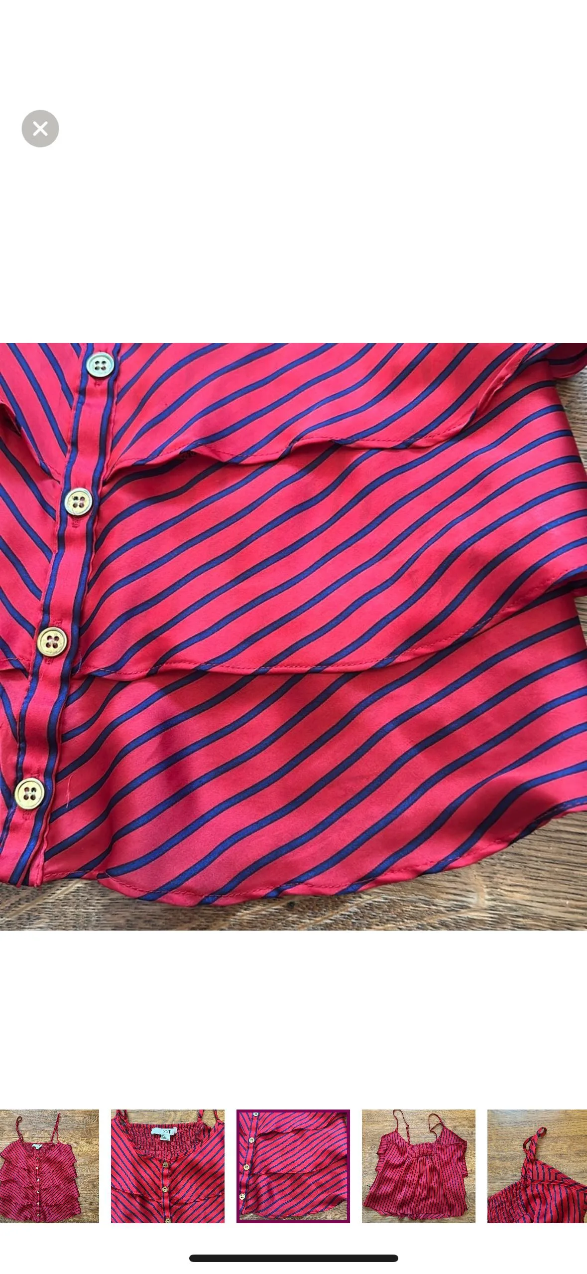 Striped satin-like tank top image indicator(3)