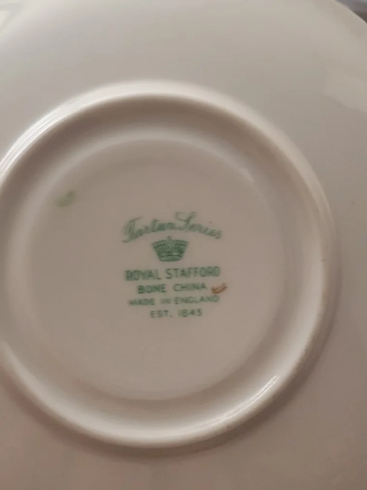 Royal Stafford Fine Bone China Teacup and Saucer - Tartan Series image indicator(4)