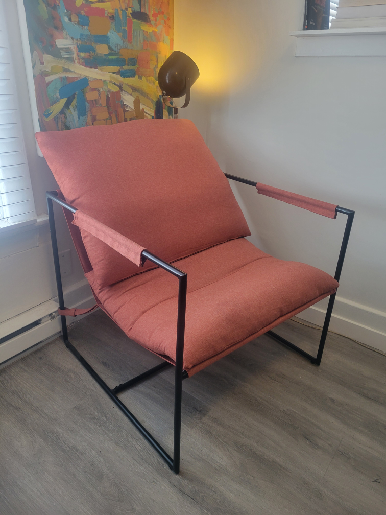 Modern Accent Chair - Dusty Rose