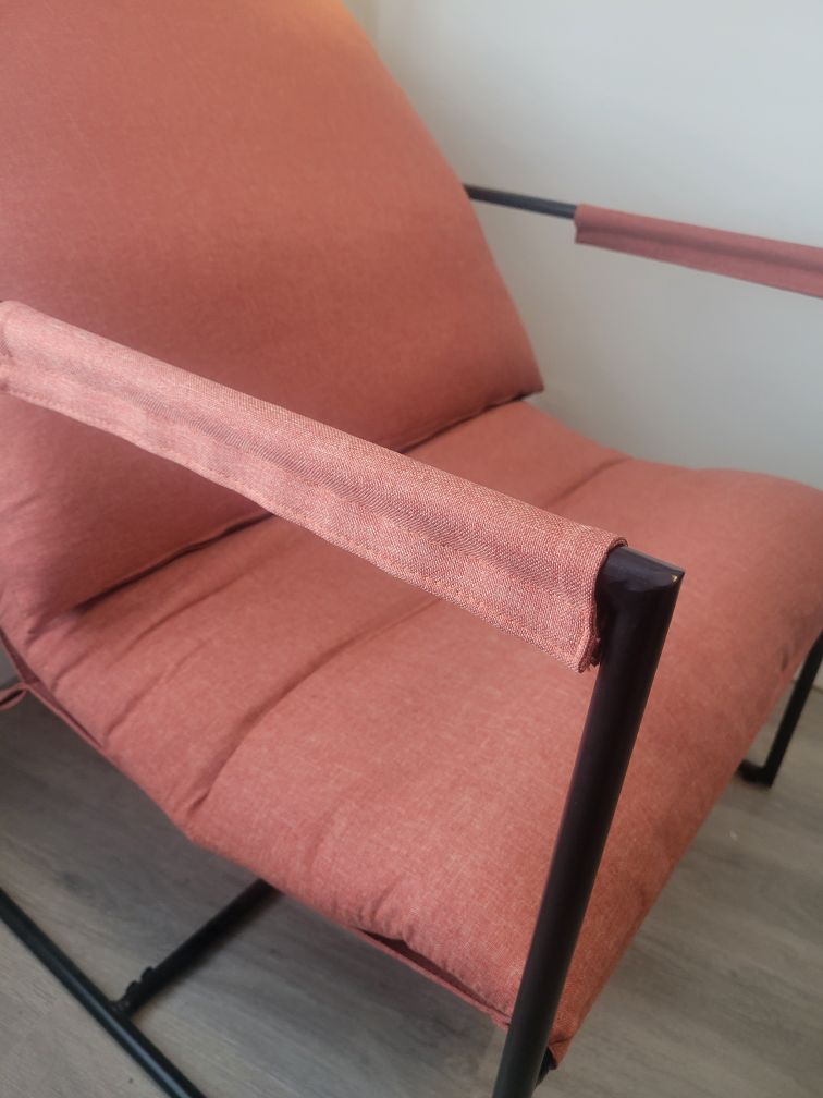 Modern Accent Chair - Dusty Rose - photo 2