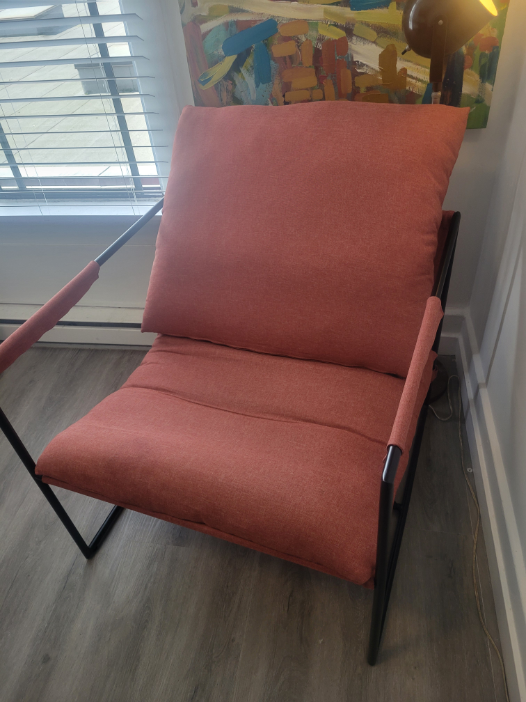Modern Accent Chair - Dusty Rose - photo 3