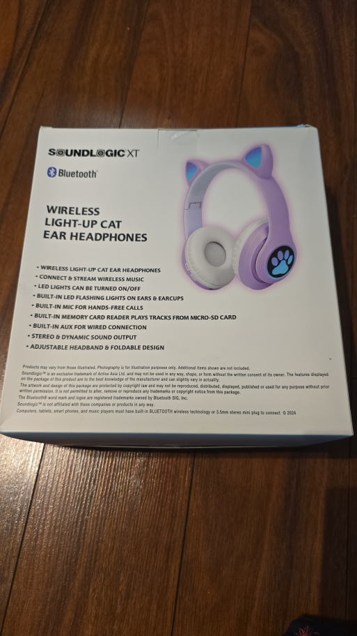 Soundlogic XT Wireless Light-Up Cat Ear Headphones - photo 2