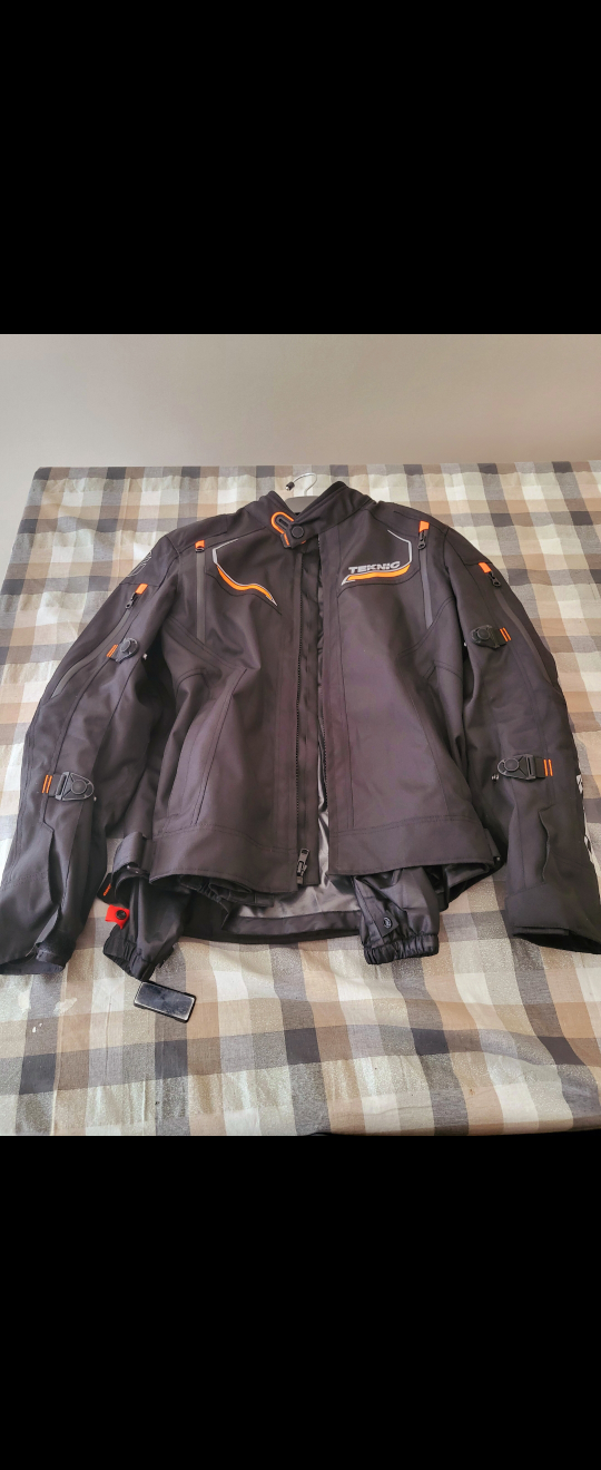 Teknic Motorcycle Jacket Explorer - Black/Orange