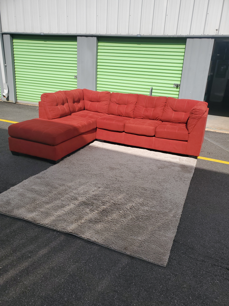 ASHLEY Red Sectional Sofa (DELIVERY AVAILABLE) - photo 2