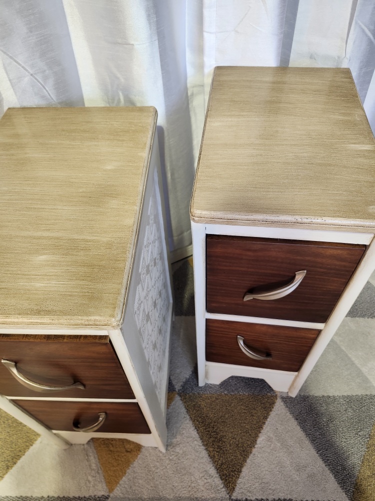 Pair of Vintage Two-Drawer Nightstands - photo 2