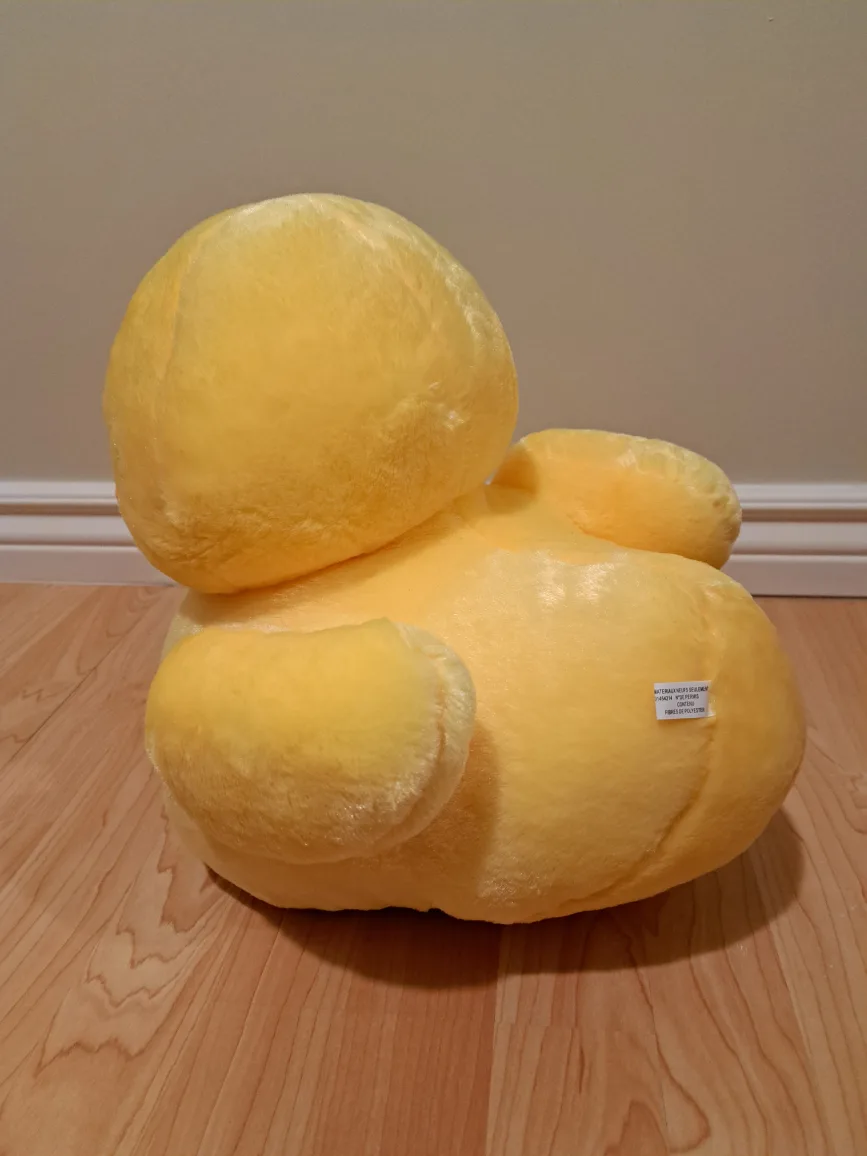 Large Yellow Duck Plush Toy H13"x12"x12" image indicator(5)