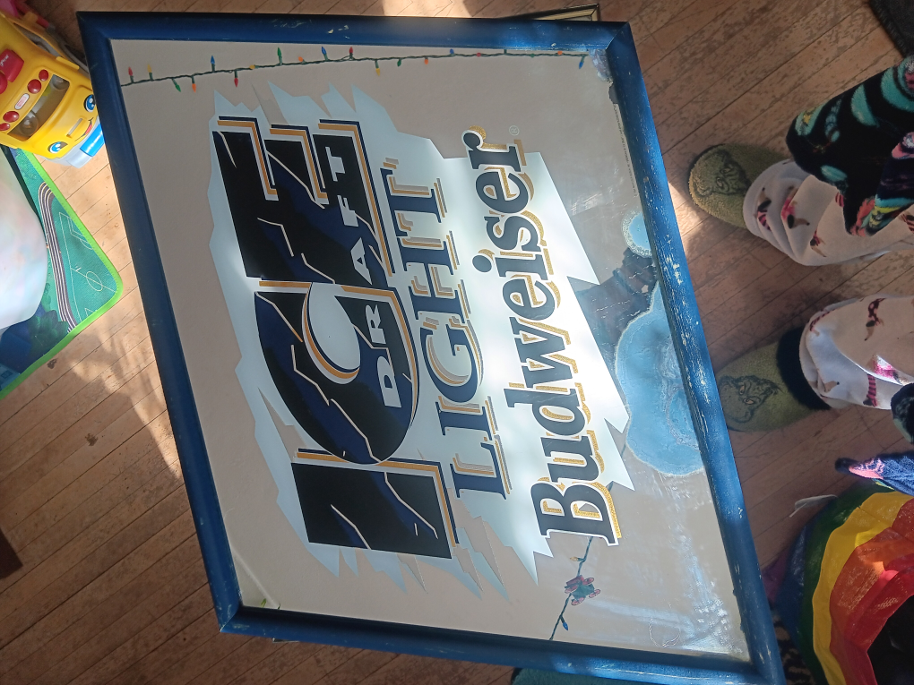 Vintage Budweiser Mirror