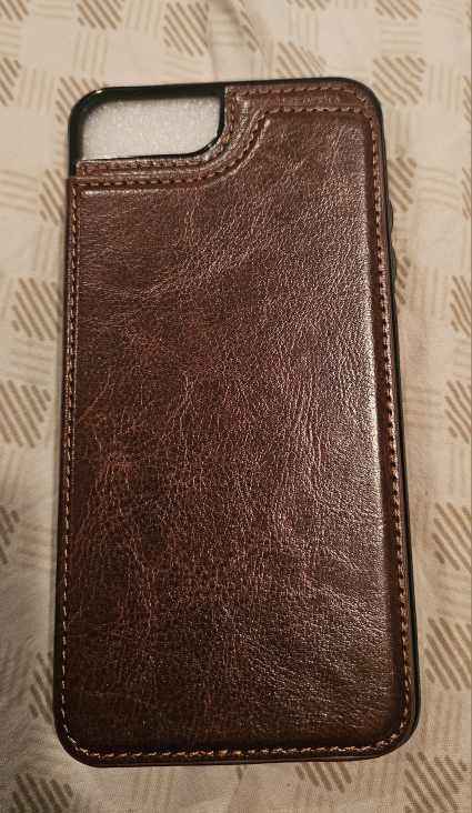 Brown Leather iPhone 7/8 Plus Wallet Case