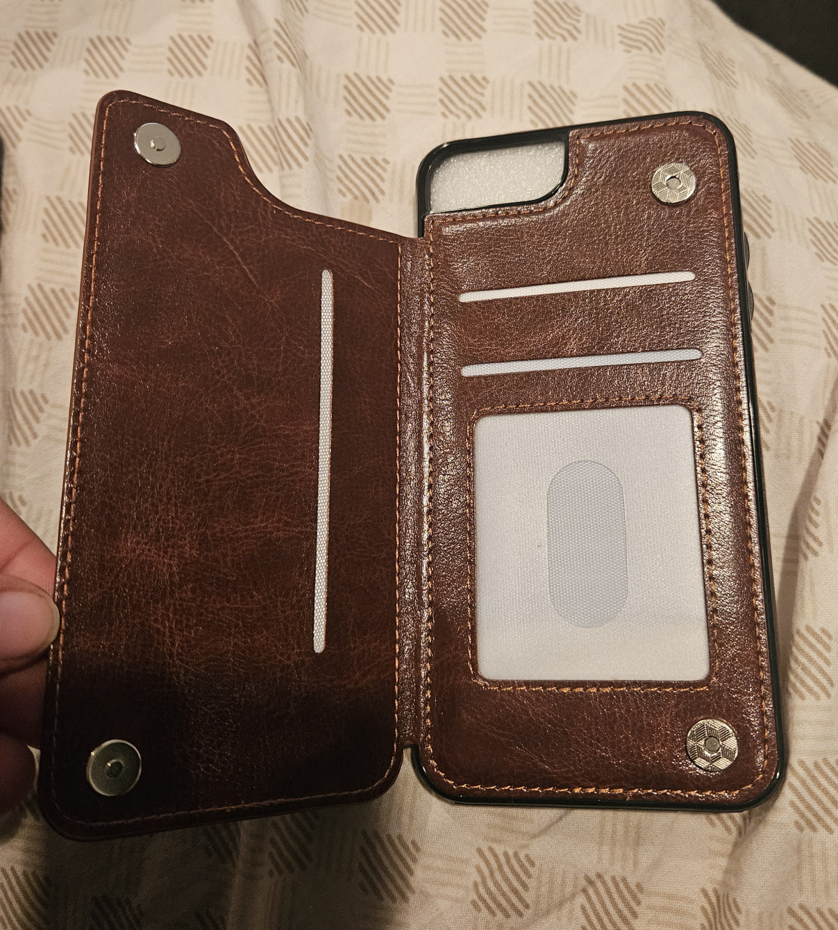 Brown Leather iPhone 7/8 Plus Wallet Case - photo 2