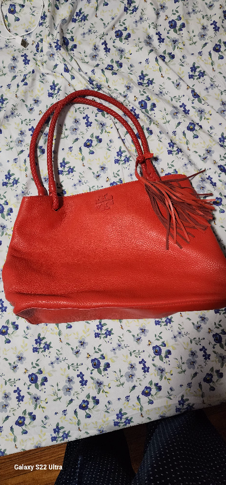 Red Leather Tote Bag - photo 5
