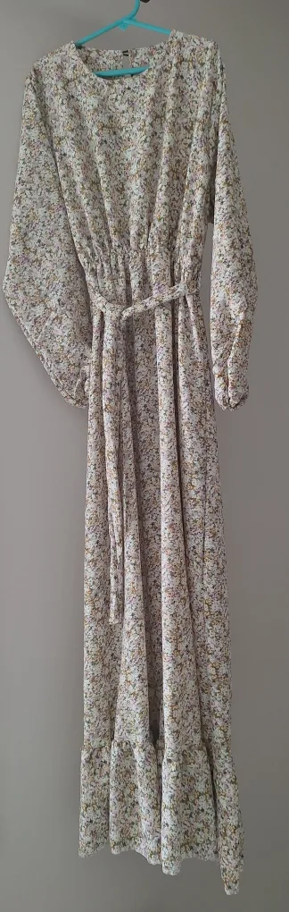 Floral Maxi Dress with Belt image indicator(3)