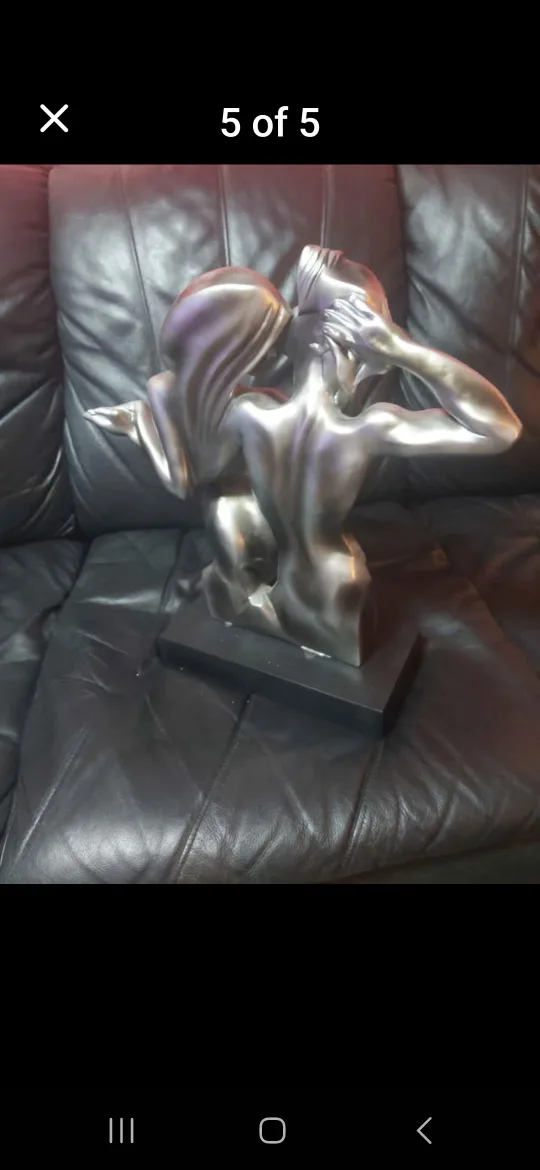 2  Silver Couple Statues image indicator(2)