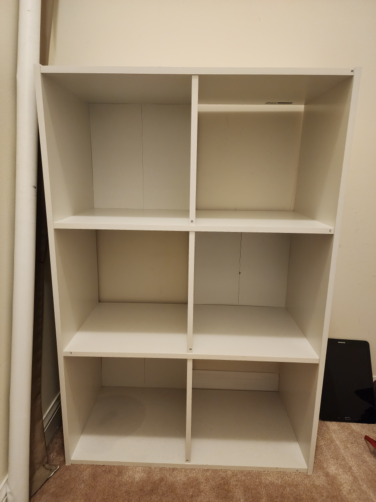 White 6-Cube Organizer Shelf
