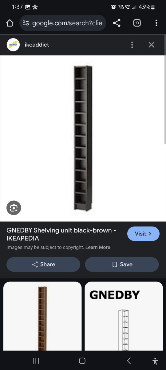 IKEA GNEDBY Shelving Unit x2