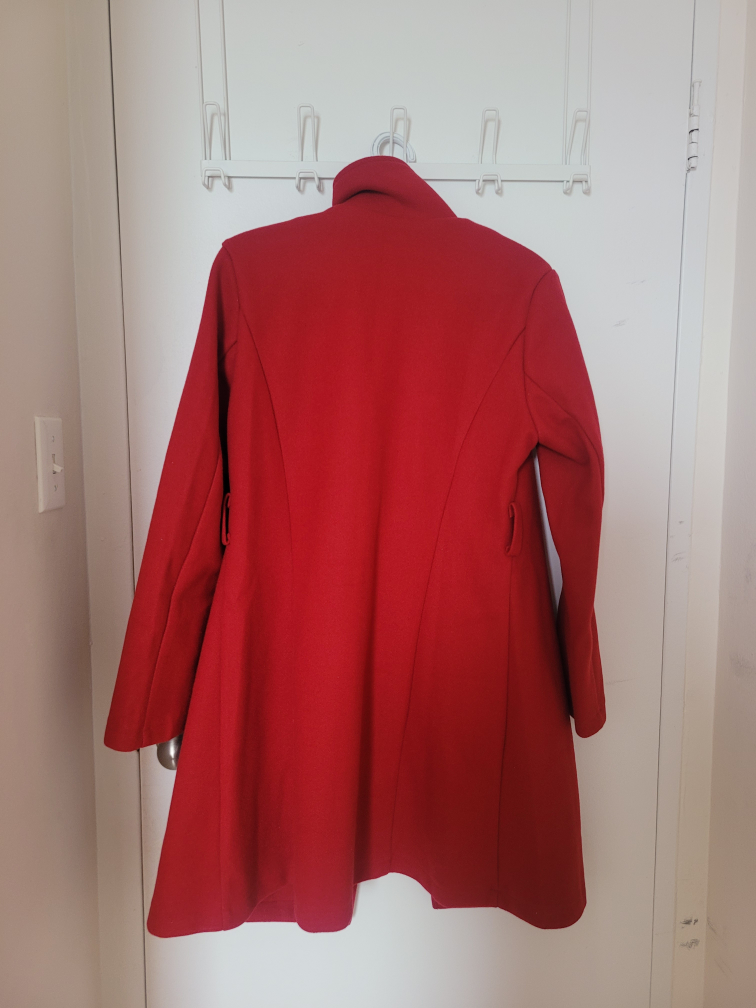 Red Double Breasted Peacoat - photo 2
