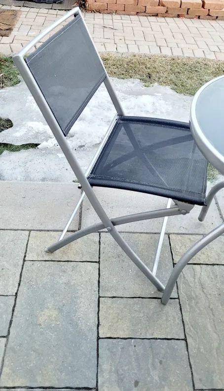 3-Piece Patio Set: Table and Two Folding Chairs image indicator(5)