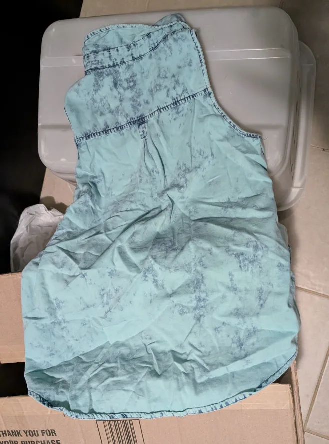 Sleeveless Button-Down Top image indicator(2)