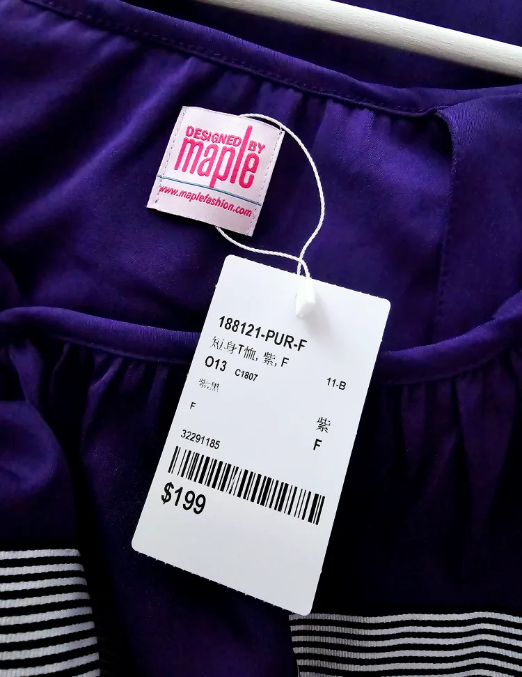 New with tag Purple Off-the-Shoulder Top image indicator(2)