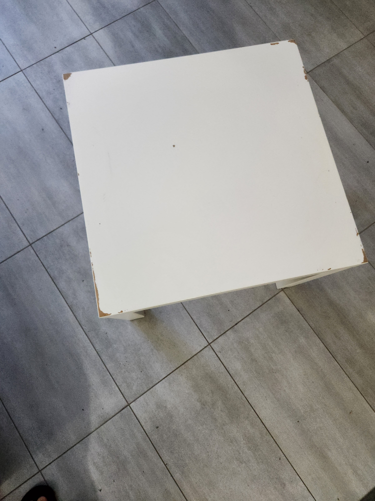Ikea White Square Table - photo 3