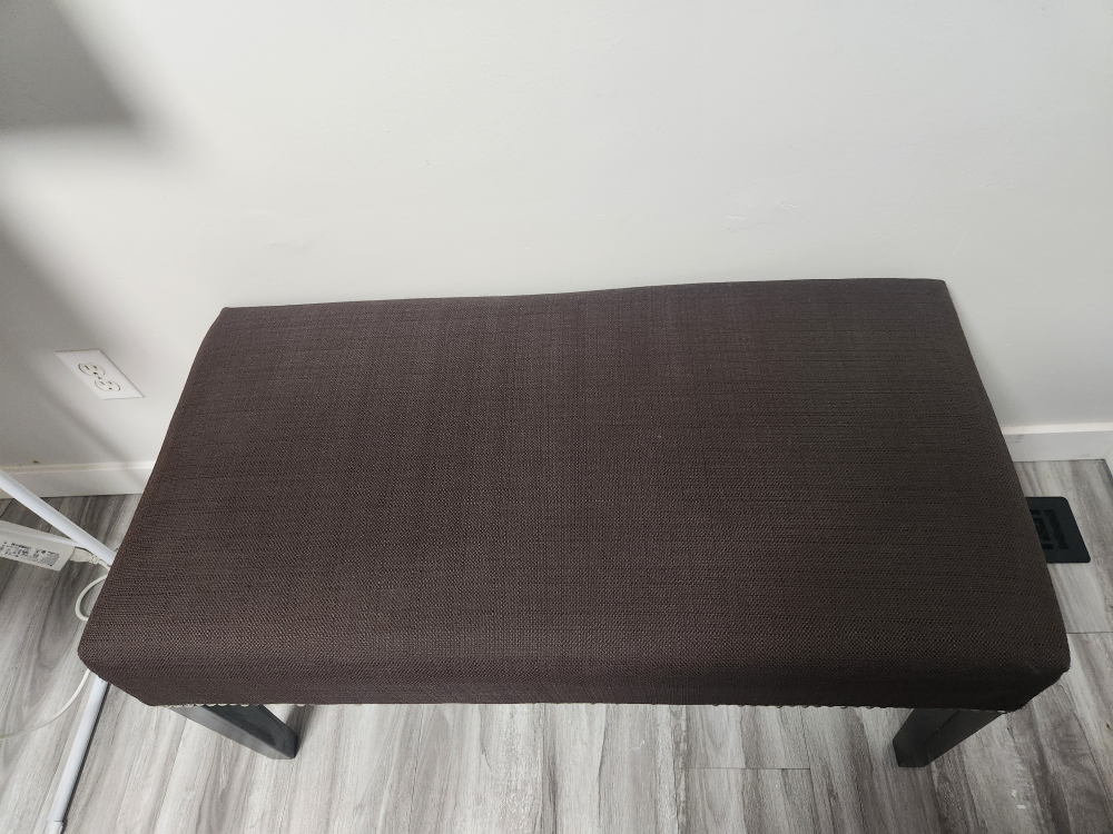 Brown Upholstered Bench - photo 2