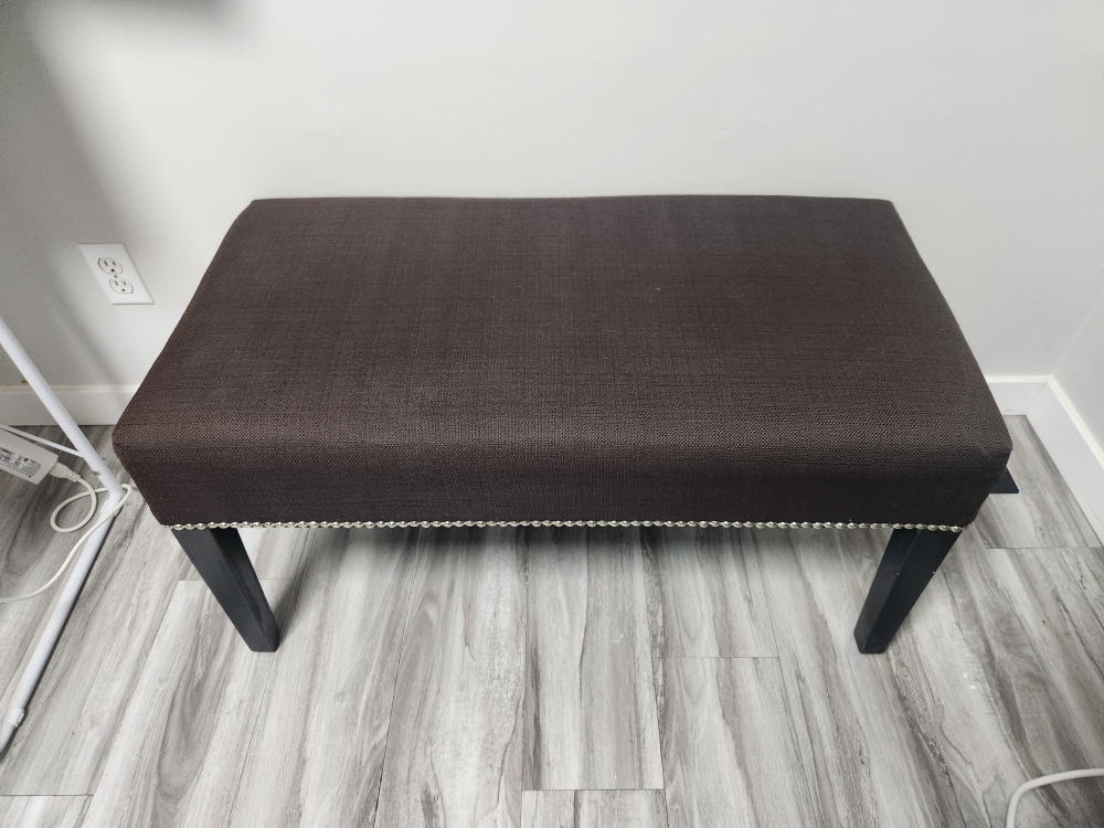 Brown Upholstered Bench - photo 3