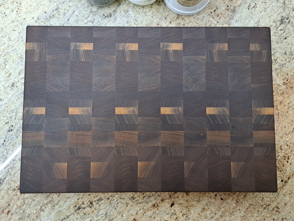 Large Walnut End Grain Cutting Board - photo 2