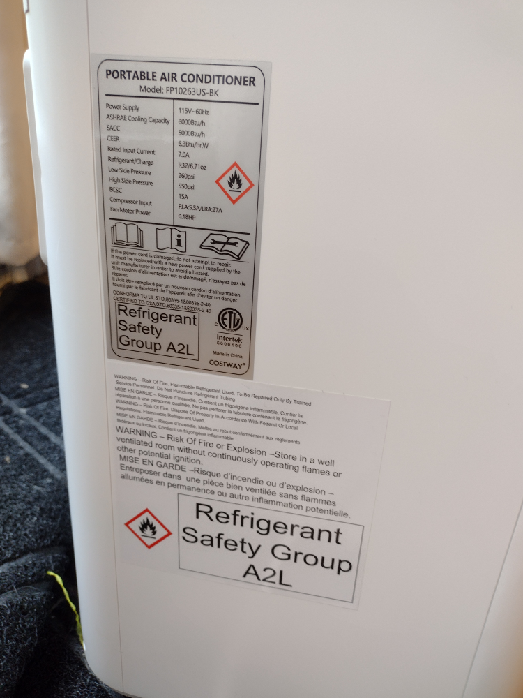 Costway Portable Air Conditioner 8000 BTU - photo 5