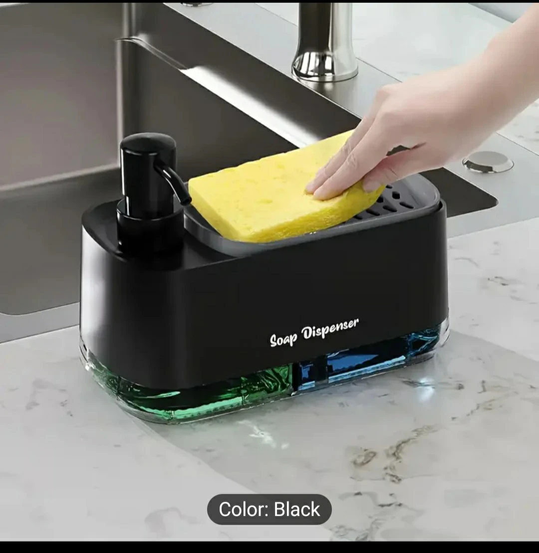 3-in-1 Soap Dispenser with Sponge Holder