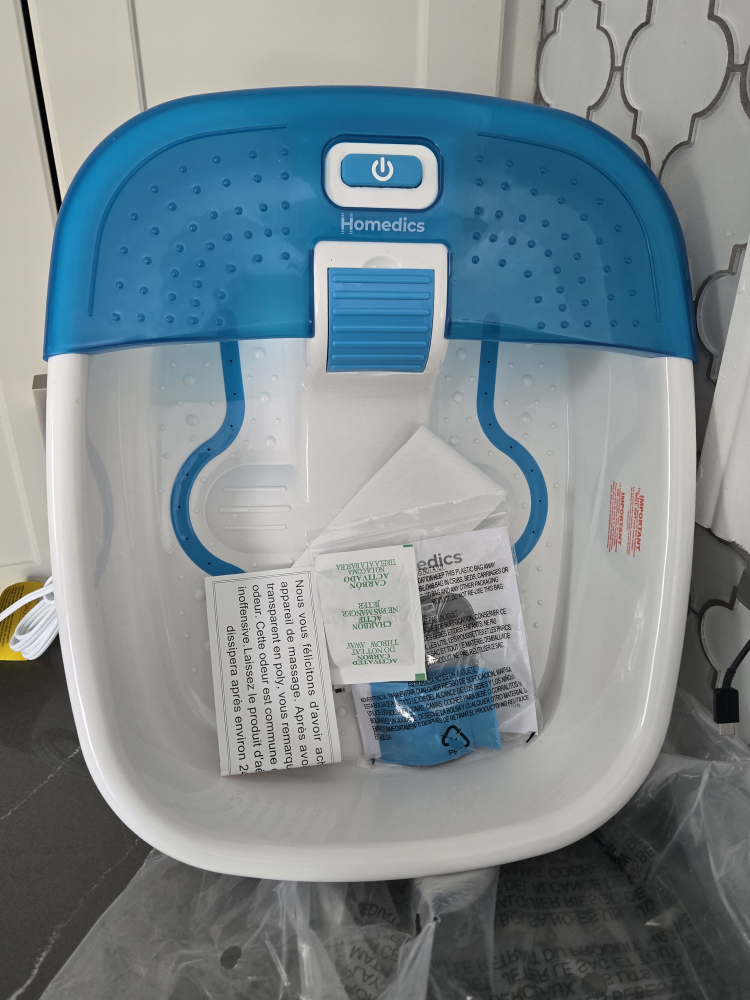 Homedics Bubble Bliss Deluxe Footbath with Heat Maintenance - photo 2