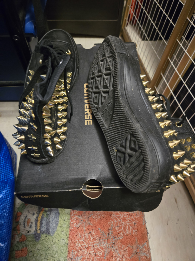 Converse Black Sneaker with Studs - photo 2