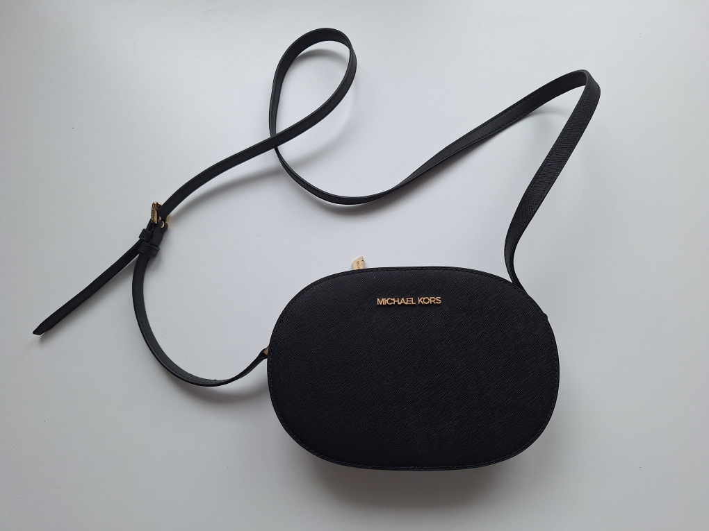 Michael Kors Black Leather Crossbody Bag