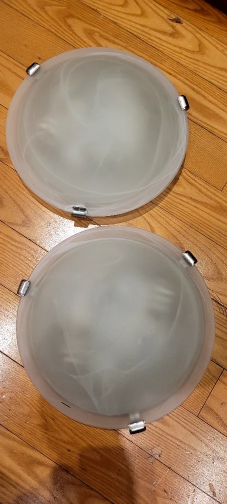 Pair of Frosted Glass Ceiling Lights image indicator(4)